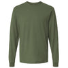 Tultex Unisex Military Green Fine Jersey Long Sleeve T-Shirt
