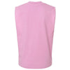 American Apparel Unisex Faded Powder Pink Heavyweight Cotton Garment-Dyed Mid-Length Muscle Tee