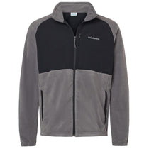 Columbia Men's City Grey/Black Sage Peak Fleece Full-Zip Jacket