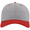 Richardson Grey/Grey/Red Pro Twill Snapback