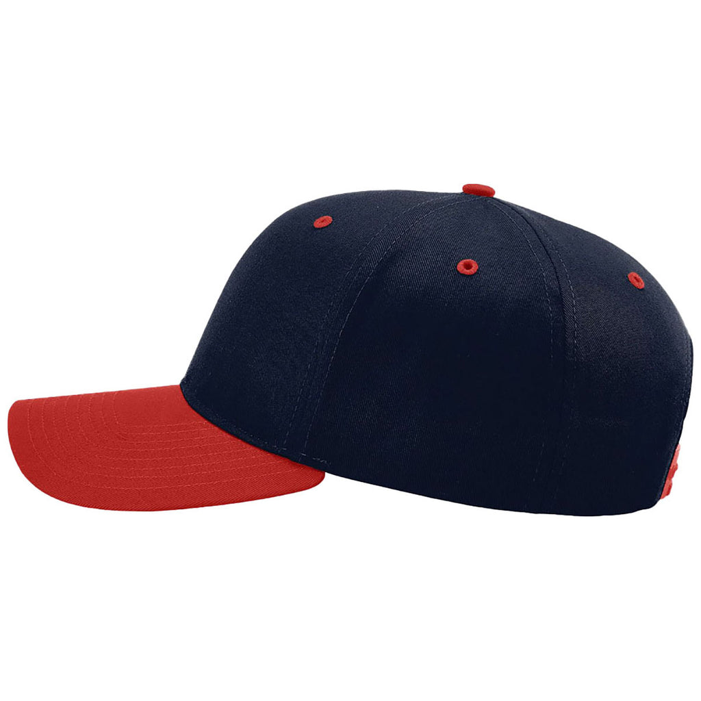 Richardson Navy/Navy/Red Pro Twill Snapback