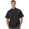 Columbia Men's Black PFG Bahama Short Sleeve Shirt