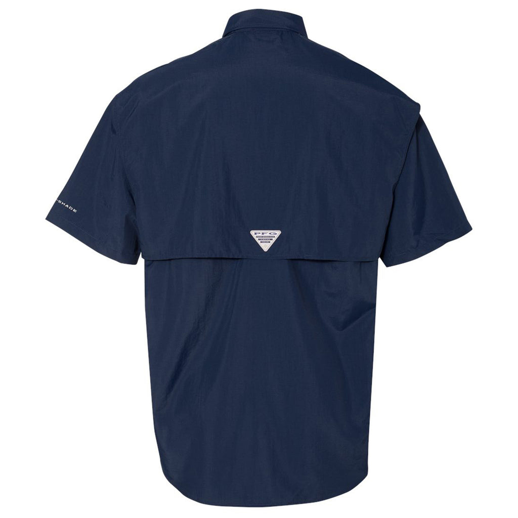 Columbia Men's Collegiate Navy PFG Bahama Short Sleeve Shirt