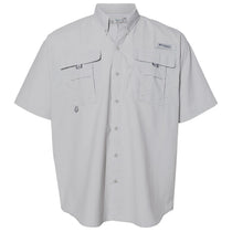 Columbia Men's Cool Grey PFG Bahama Short Sleeve Shirt