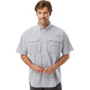 Columbia Men's Cool Grey PFG Bahama Short Sleeve Shirt