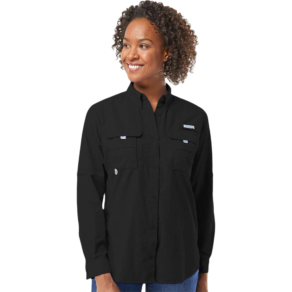 Columbia Women's Black PFG Bahama Long Sleeve Shirt