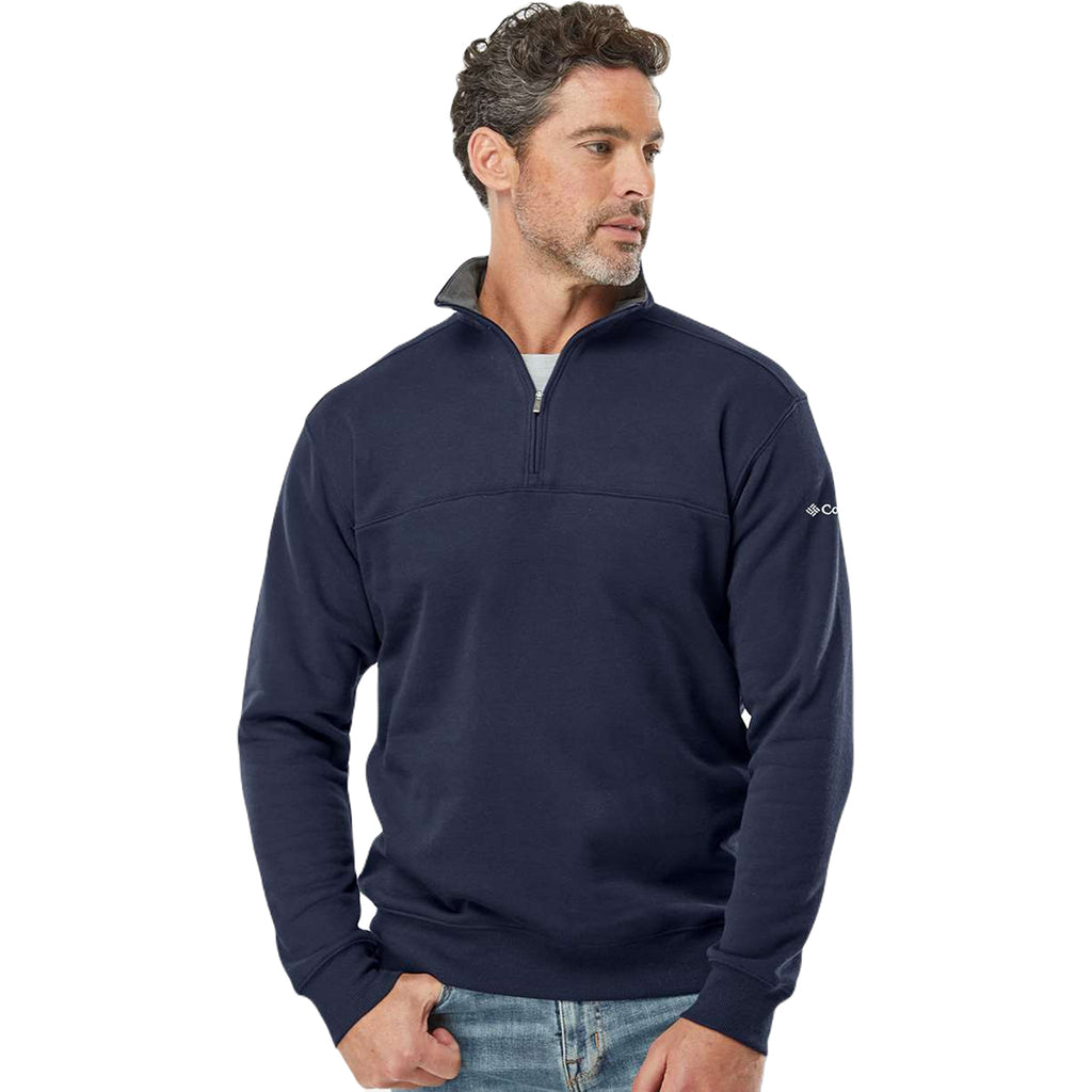 Columbia Men's Collegiate Navy Hart Mountain II Half-Zip Pullover