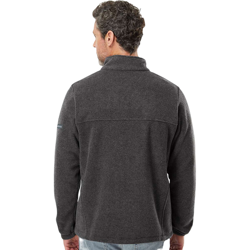 Columbia Men's Charcoal Heather Steens Mountain Half-Zip Pullover