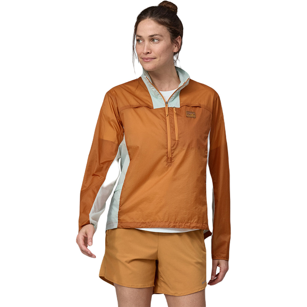 Patagonia Women's Golden Caramel Houdini Stash 1/2-Zip Pullover