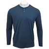 AndersonOrd Men's Midnight Navy Heather Wave Long Sleeve Henley