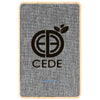 Hit Grey with Bamboo 5,000 mAh Bamboo & rPET Power Bank