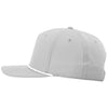 Richardson Light Grey/White 5-Panel Classic Rope Cap