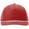 Richardson Red/White 5-Panel Classic Rope Cap