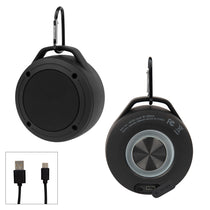 Hit Black Water Resistant Speaker Carabiner 2.0