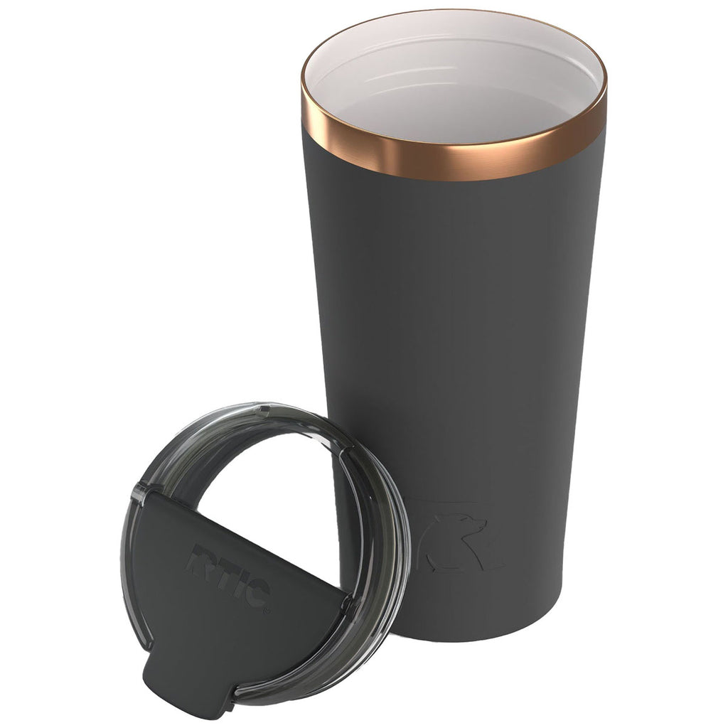 RTIC Light Black 18oz Happy Hour Pint Tumbler