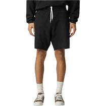 American Apparel Unisex Black Pique Gym Short