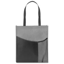 Hit Grey with Black Pisces rPET Non-Woven Tote Bag