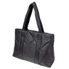 Hit Black Luxe Quilted Puffer Tote Bag