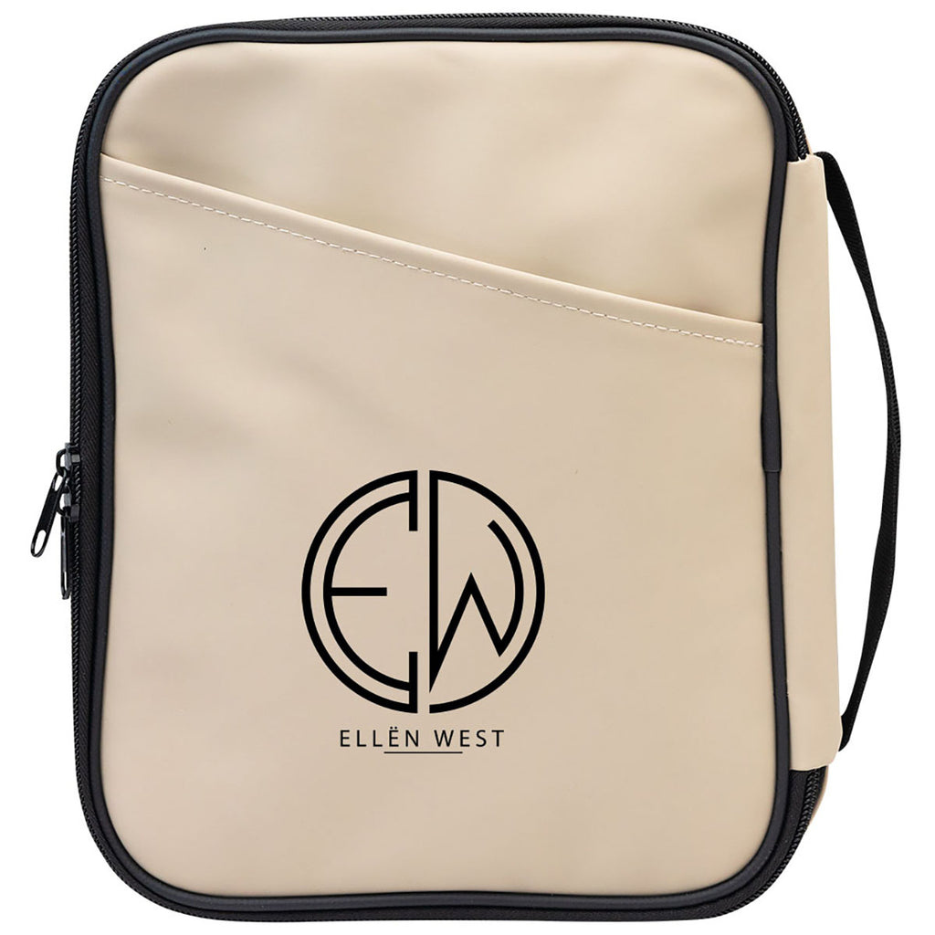 Hit Beige Hudson Rpet Leatherette Tech Organizer