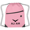 Hit Pink Sports Pack With Front Zipper