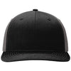 Richardson Black/Charcoal Solid Twill Trucker