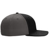 Richardson Black/Charcoal Solid Twill Trucker