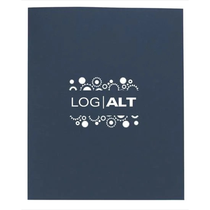 Good Value Dark Blue Linen Paper Folder