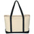 Hit Natural/Black Large Starboard Cotton Canvas Tote Bag