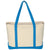 Hit Natural/Light Blue Large Starboard Cotton Canvas Tote Bag