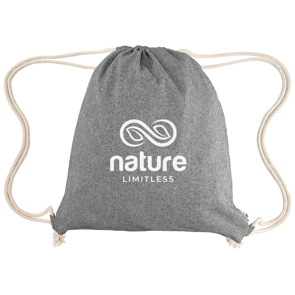 Hit Heather Grey Arden Recycled Cotton Drawstring Bag