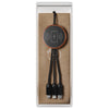 SCX Black Design 5-in-1 Bamboo 5W Wireless Charging Cable