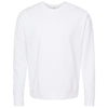 Tultex Unisex White Fleece Crewneck Sweatshirt