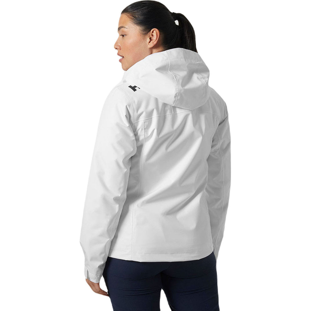 Helly Hansen Women's White Crew Hooded Midlayer Jacket 2.0