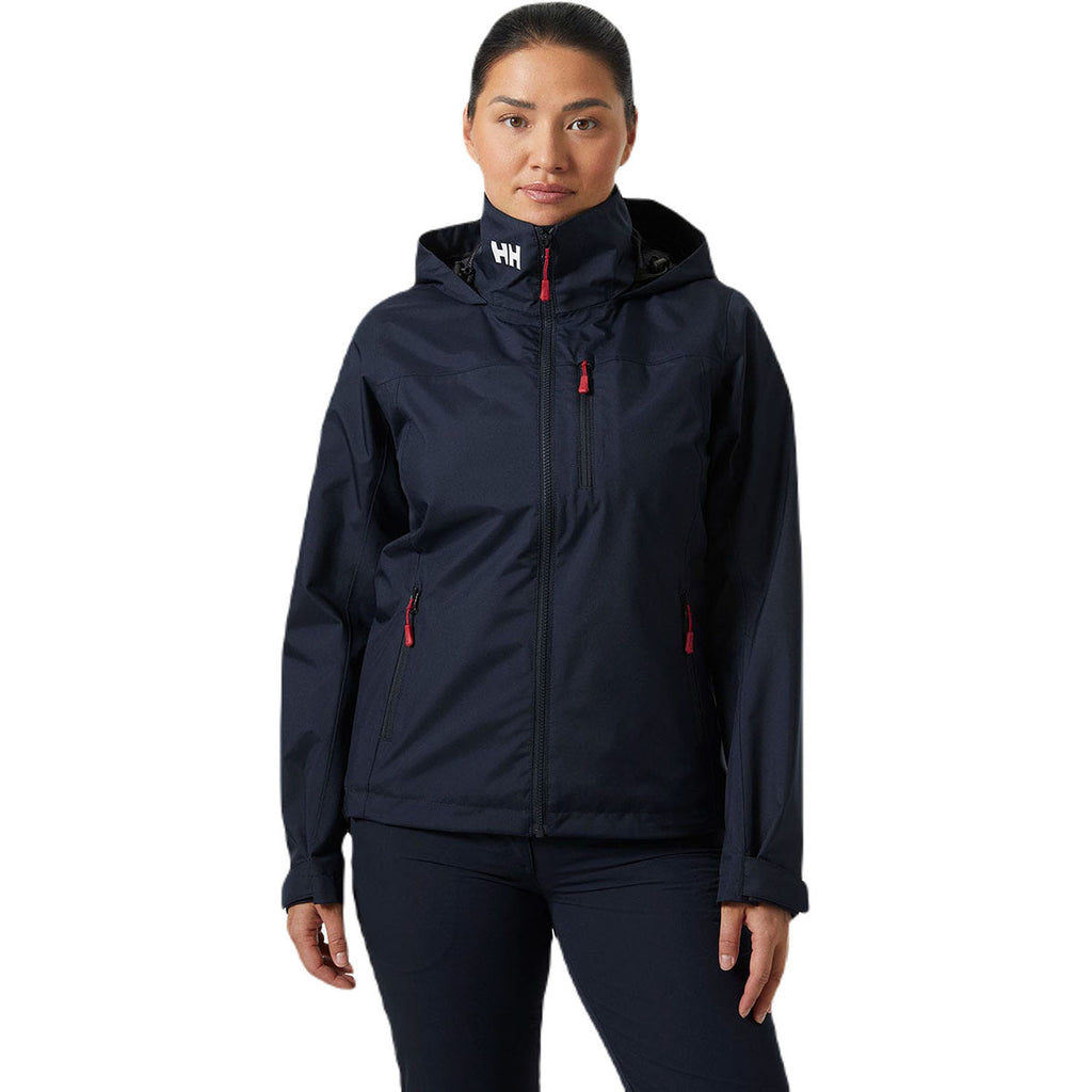 Helly Hansen Women's Navy Crew Hooded Jacket 2.0