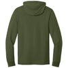 Jerzees Classics Unisex Military Green Cotton Long Sleeve Hooded T-Shirt