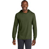Jerzees Classics Unisex Military Green Cotton Long Sleeve Hooded T-Shirt