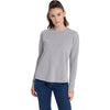 Next Level Apparel Women's Heather Grey Relaxed Long Sleeve T-Shirt