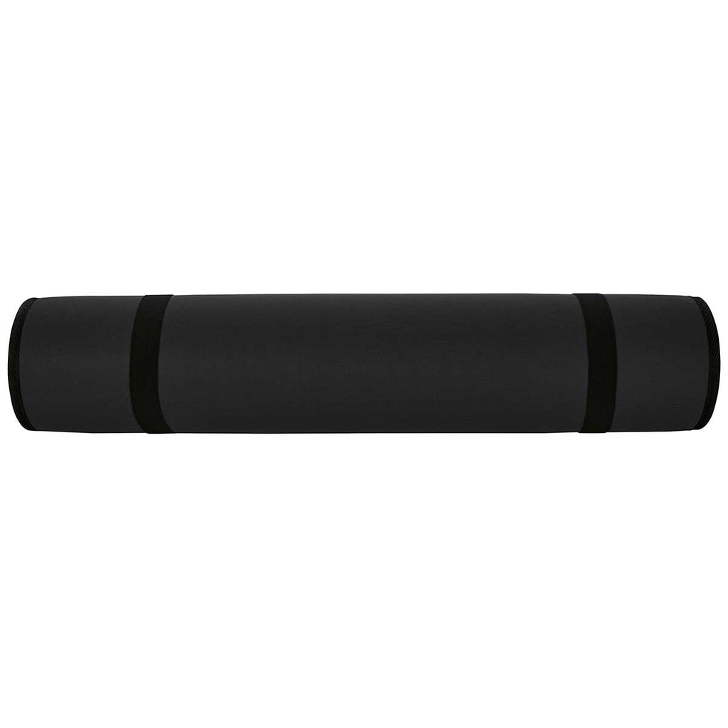 48-Hour BIC Black Yoga Mat with Shoulder Strap