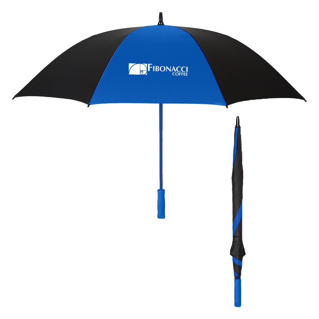 Hit 60" Black/Royal Arc Splash of Color Golf Umbrella