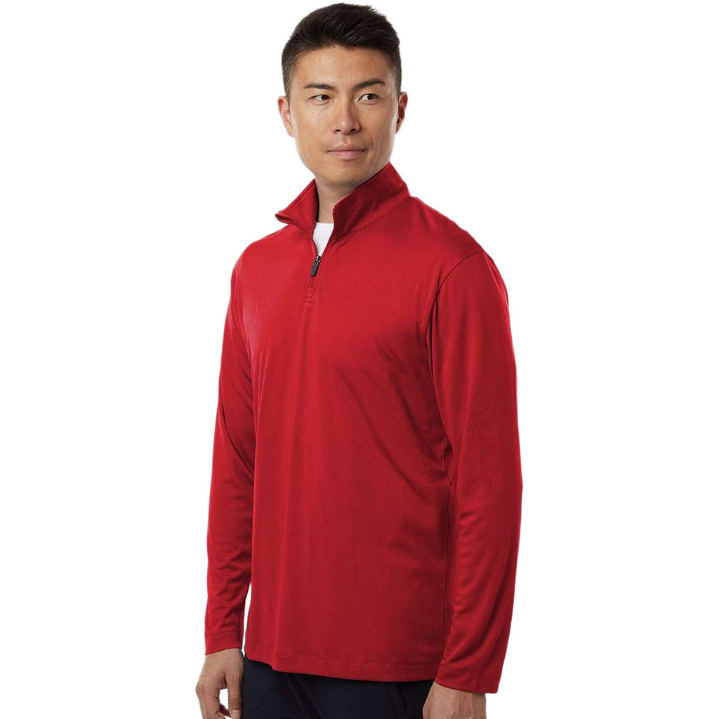 AllPro Men's Red Pro-Lock Performance Quarter-Zip Pullover