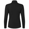 AllPro Women's Black Pro-Lock Performance Quarter-Zip Pullover
