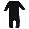 Rabbit Skins Black Infant Baby Rib Coverall