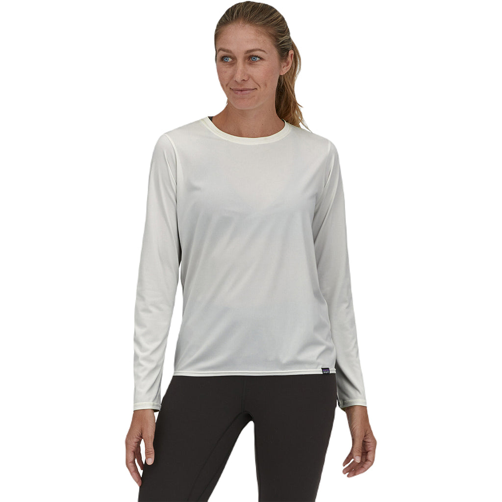 Patagonia Women's White Long-Sleeved Capilene Cool Daily Shirt