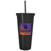 GoodValue Black Square Pattern Double Wall Tumbler - 23 oz