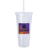 GoodValue Clear Square Pattern Double Wall Tumbler - 23 oz