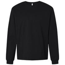 Bella + Canvas Men's Black 7.5 oz Heavyweight Long Sleeve Tee