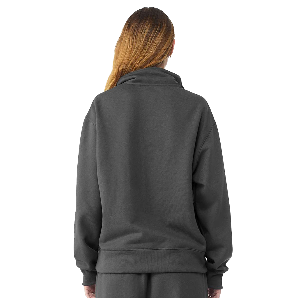 Bella + Canvas Unisex Asphalt 10 oz Quarter-Zip Pullover Sweatshirt