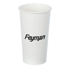 iPromotionPro White 16oz Disposable Insulated Paper Cup