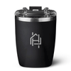 BruMate Matte Black Rocks Tumbler 12 oz