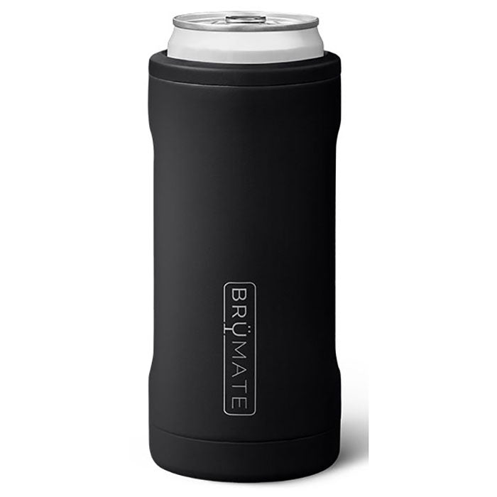 BruMate Matte Black 12 Oz. Hopsulator Slim V2